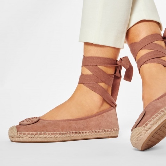 TORY BURCH Minnie Ballet Espadrilles Malva NWT 7